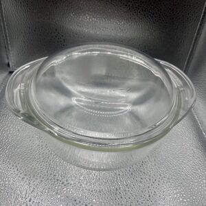 Vintage 1930's-1940s PYREX 022-622B Clear 1 Qt Casserole Bowl 8 Inches 1 Quart